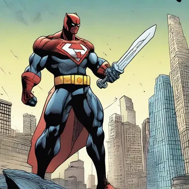 The superhero's arch-nemesis possesses a weapon that drains the city of all color, leaving it in a state of dullness.