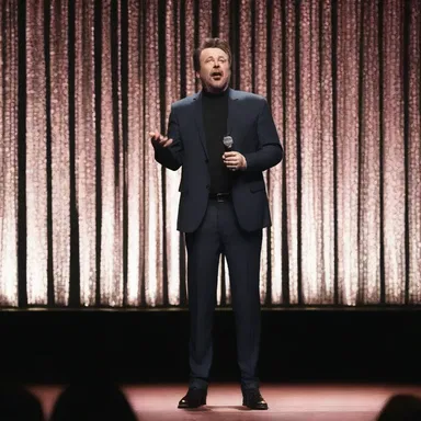 The comedian's routine was filled with witty remarks that brought laughter to the audience, adding excitement to the dullness of the evening.
