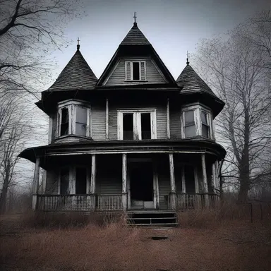 The haunted house was filled with corporeal apparitions that sent shivers down their spines.