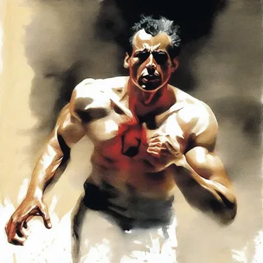 In the novel, the author vividly describes the corporeal sensations of the protagonist's heart pounding in his chest as he ran from danger.