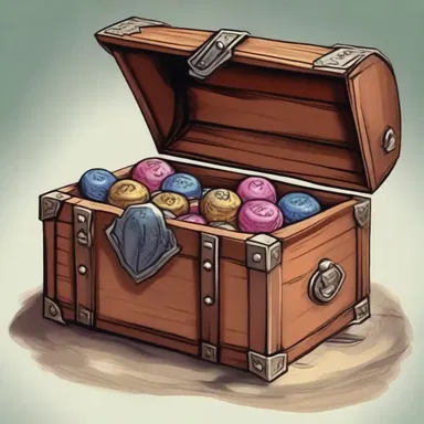 In the fantasy novel, the protagonist found a chest filled with qintars.