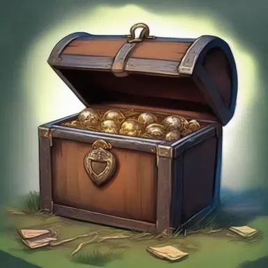 In the fantasy novel, the protagonist found a chest filled with qintars.