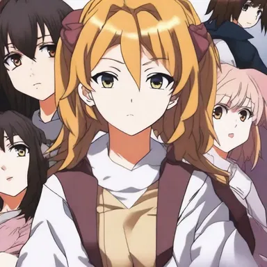 The main character in the anime series demonstrates her decisiveness by making tough choices to protect her friends.