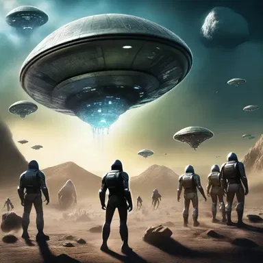 In the science fiction novel, the captain's decisiveness in the face of an alien invasion leads the crew to victory.