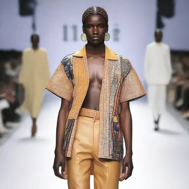 The designer aimed to homogenize different styles and trends in the fashion industry, bringing together diverse elements into a harmonious collection.