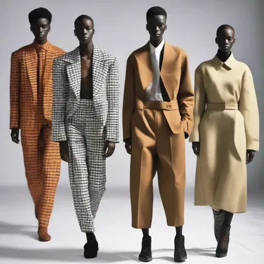 The designer aimed to homogenize different styles and trends in the fashion industry, bringing together diverse elements into a harmonious collection.