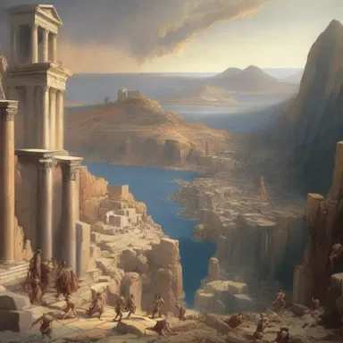 According to Greek mythology, the tectonic activity in the region was a result of the Titans battling beneath the earth.