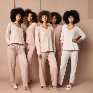The designer created a stylish loungewear collection perfect for those laid up days when you want to be comfortable and fashionable at the same time.