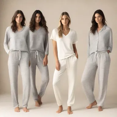 The designer created a stylish loungewear collection perfect for those laid up days when you want to be comfortable and fashionable at the same time.