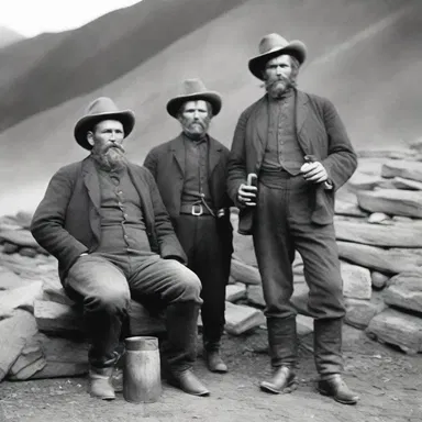 During the gold rush, miners would often take a swig of whiskey to celebrate their findings.