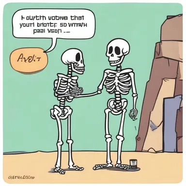 Why did the skeleton not go to the party? Because he couldn't take a swig!
