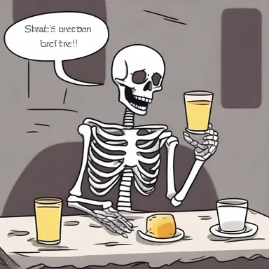 Why did the skeleton not go to the party? Because he couldn't take a swig!