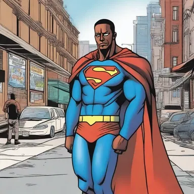 In the comic book series, the superhero dedicates his time to helping indigent individuals in his city.