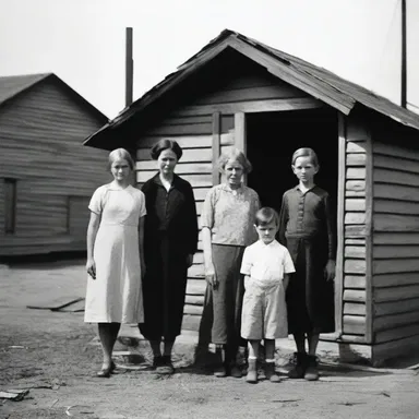 During the Great Depression, many families became indigent and relied on government assistance to survive.