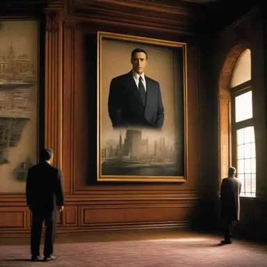 In the movie Inception, there is a scene with a trompe l'oeil painting that deceives the characters about their reality.