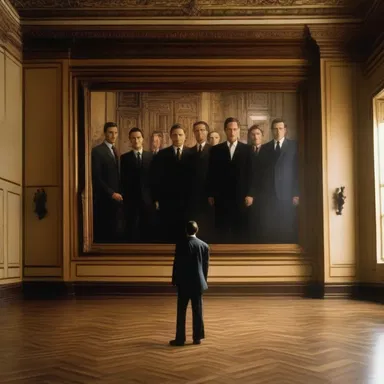 In the movie Inception, there is a scene with a trompe l'oeil painting that deceives the characters about their reality.