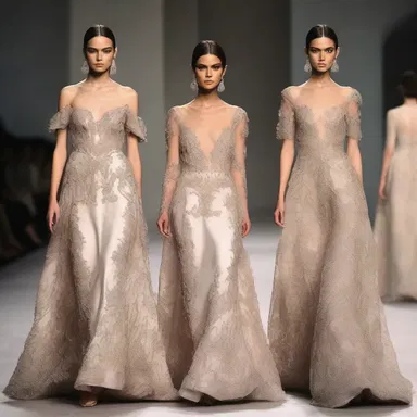 The fashion designer showcased a stunning collection of handcrafted dresses with intricate details and delicate embroidery.