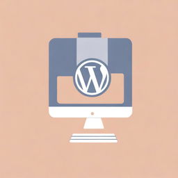 Create an image representing the concept of designing websites using WordPress