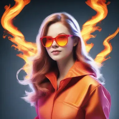 Why did the scientist wear flame-colored glasses? Because she wanted to see things in a 'burning' new light!