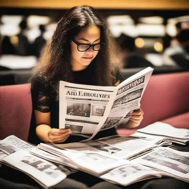 The concert-goer eagerly flipped through the pages of her favorite music magazine, looking for upcoming concerts.
