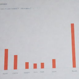 A detailed candlestick chart, featuring average calculations prominently displayed