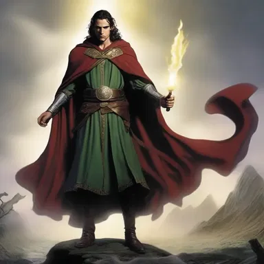 The character in the fantasy novel had a long and magical queue that granted him special powers.