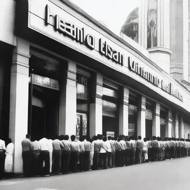 The queue outside the cinema grew longer as more people arrived to watch the movie.