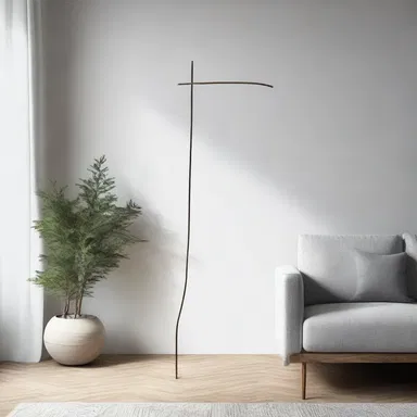 The throwing stick can be used as a unique decorative element in a modern home's interior design, adding a touch of natural elegance.