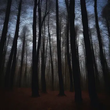 Venturing into the dark forest at night without a flashlight was unwise.