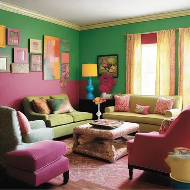 The unwise placement of furniture and excessive use of vibrant colors made the room feel chaotic and overwhelming.