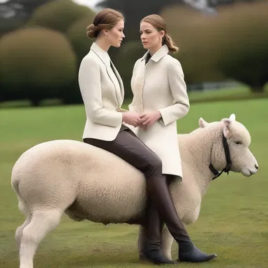 The renowned designer introduced a new collection inspired by the elegance of a saddle of lamb.