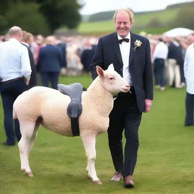 In a friendly banter, he joked that wearing a saddle of lamb would make him the most stylish person at the party.