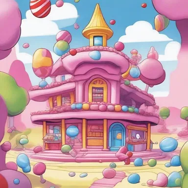 In the lusciously illustrated comic, the characters embark on a flavorful adventure through a candy kingdom.