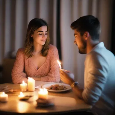 Despite having pyrexia, Sarah's boyfriend surprised her with a romantic candlelit dinner to make her feel better.