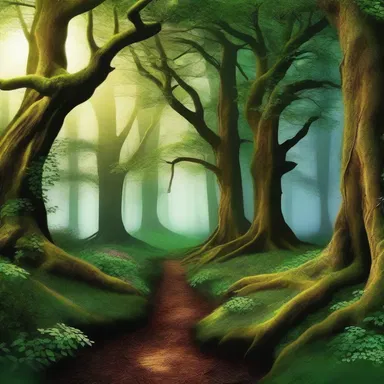 In the magical realm, the enchanted forest extended to the ends of the earth.