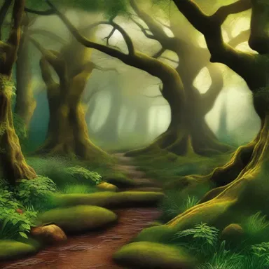 In the magical realm, the enchanted forest extended to the ends of the earth.