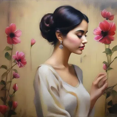 The painter was inspired by the delicate aroma of athar and used it as the theme for his latest masterpiece.