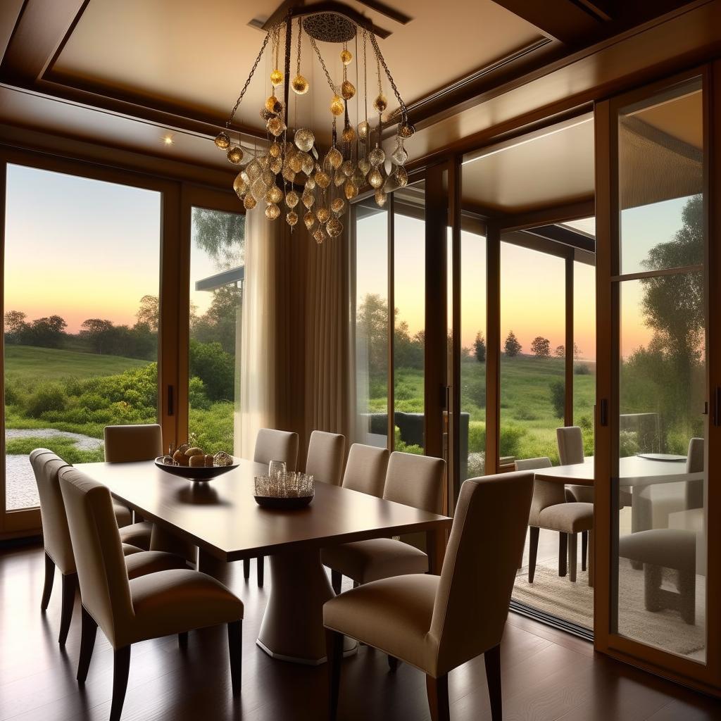 Generate an 10x10 beautiful and comfortable living space adjacently connected to an elegant 10x14 dining area.