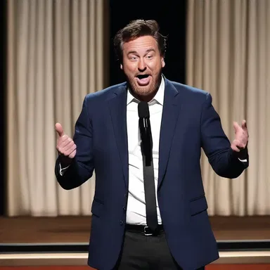 During the comedy show, the comedian made a hilarious joke about knocking off a politician.