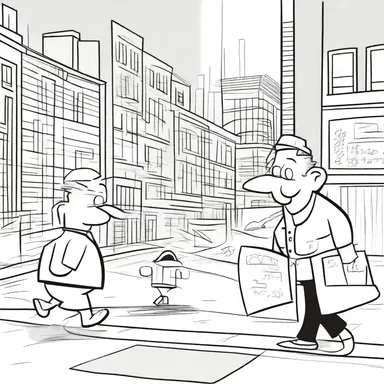 In a rush to meet the deadline, the cartoonist had to knock off several sketches for the new comic strip.