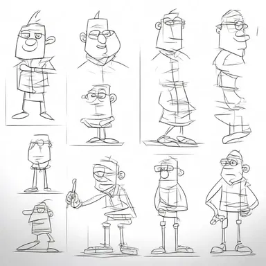 In order to keep up with the high demand, the animator had to knock off a few quick sketches for the upcoming episode.