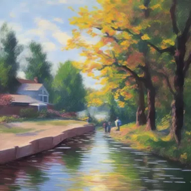 The artist wanted to capture the essence of the moment, so they decided to knock off a quick impressionist painting.