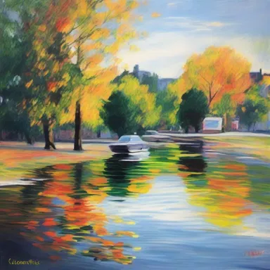 The artist wanted to capture the essence of the moment, so they decided to knock off a quick impressionist painting.