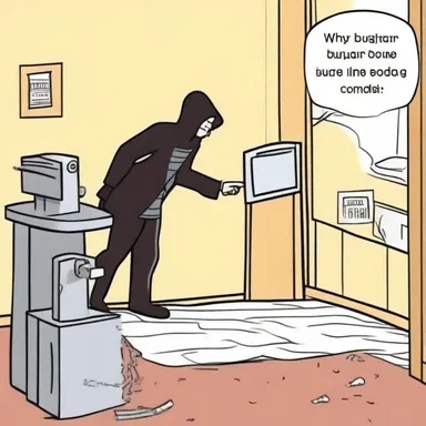 Why did the burglar become a comedian? Because he was so good at knocking off jokes!