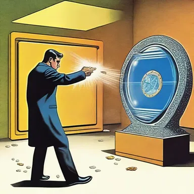 In the futuristic world of the novel, advanced technology allowed criminals to easily knock off precious jewels using teleportation devices.