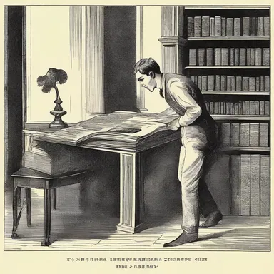 In the novel, the protagonist managed to knock off the price of the antique book.