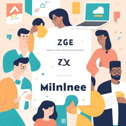 A detailed and informative manual cover about the mindset of Generation Z and Millennials