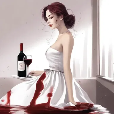 The protagonist's love interest accidentally spilled red wine on her white dress, but the cleaner was able to destain it perfectly, saving her from embarrassment.