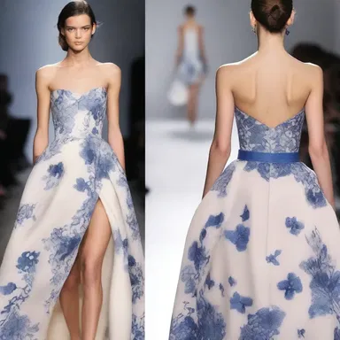 The fashion designer used a destain technique to remove an ink mark from the fabric, ensuring the dress would be flawless on the runway.