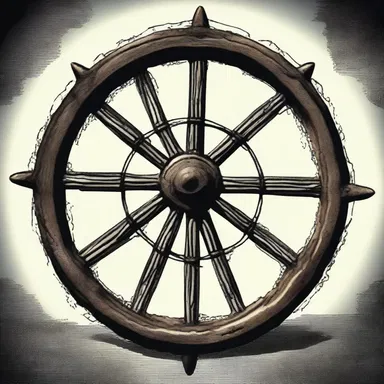 In the gothic novel, a toothed wheel played a crucial part in revealing the ancient prophecy.